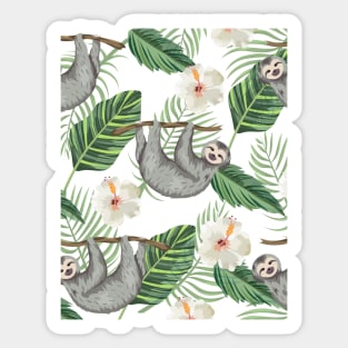 Funny Sloth Hanging out! Sticker